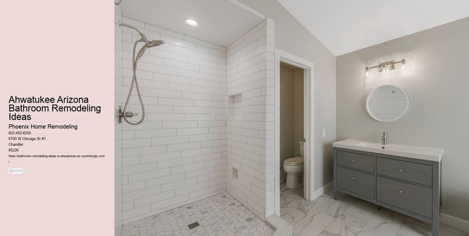 Ahwatukee Arizona Bathroom Remodeling Ideas